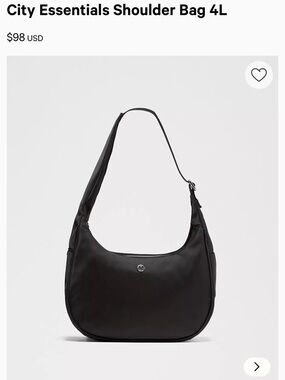 Lululemon City Essentials 4L Shoulder Bag Purse
